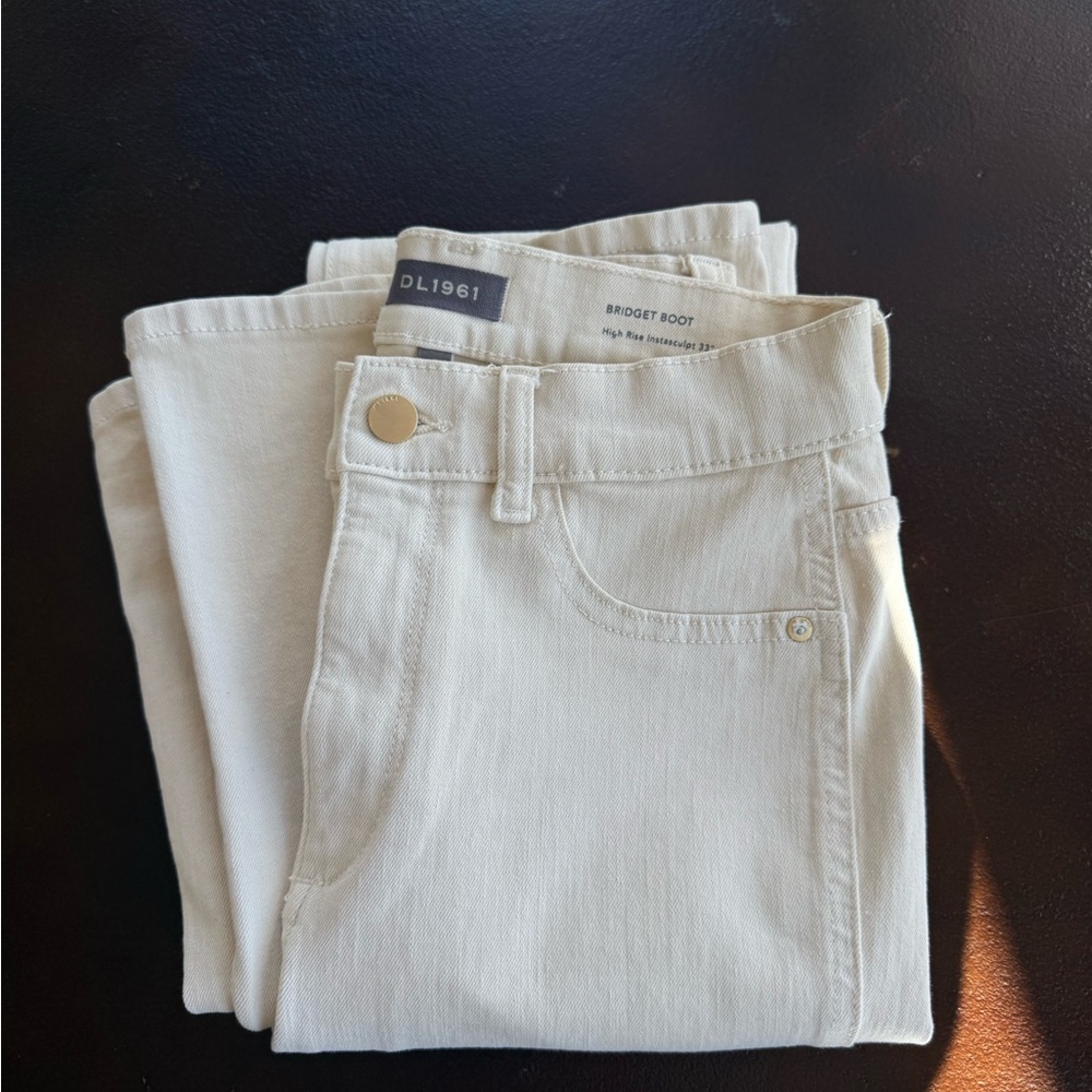 DL1961 Women's Boot Cut Ecru Jeans